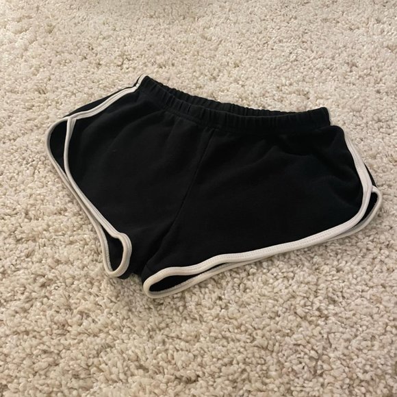 Classic American Apparel xs gym short black white stripe - Picture 2 of 4